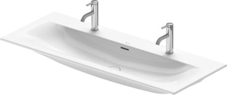Umywalka DURAVIT VIU 123x49cm, 2 otwory, biała 2344120024