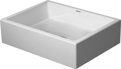 Umywalka nablatowa DURAVIT VERO AIR 50x38cm, bez przelewu, bez otworu, szlifowana, biała 2351500000
