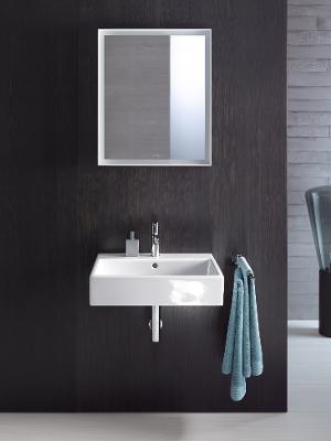 Umywalka nablatowa DURAVIT VERO AIR 60x47cm, szlifowana, bez przelewu, glazurowany tył, biała 2352600041