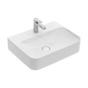 Umywalka VILLEROY&BOCH FINION 60x47cm, szlifowana, bez przelewu, ceramiczny korek, CeramicPlus, biała 41686LR1