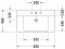 Umywalka meblowa DURAVIT P3 COMFORTS 85x49cm, biała 2332850000