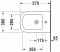 Bidet wiszacy DURAVIT P3 COMFORTS 57x38cm, biały 2268150000