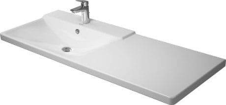 Umywalka meblowa DURAVIT P3 COMFORTS 125x50cm, biała 2333120030