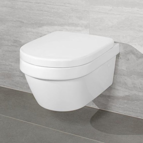 Miska wisząca VILLEROY&BOCH ARCHITECTURA DirectFlush, z  deską  wolnoopadającą, biały 4694HR01