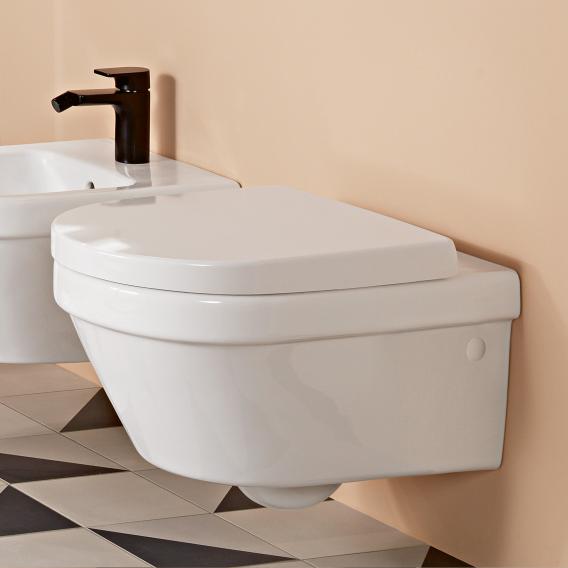 Miska wisząca VILLEROY&BOCH ARCHITECTURA DirectFlush, z  deską  wolnoopadającą, biały 4694HR01