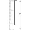 Szafka z lustrem GEBERIT ACANTO 60x22x83xcm, 2 drzwi, oświetlenie LED, dąb mystic 500.644.00.2