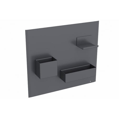 Tablica magnetyczna GEBERIT ACANTO 45x39cm, ze schowkami, czarny mat 500.649.16.1