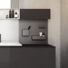 Tablica magnetyczna GEBERIT ACANTO 45x39cm, ze schowkami, czarny mat 500.649.16.1