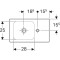 Umywalka GEBERIT ICON 53x31cm prawa, z otworem 124053000
