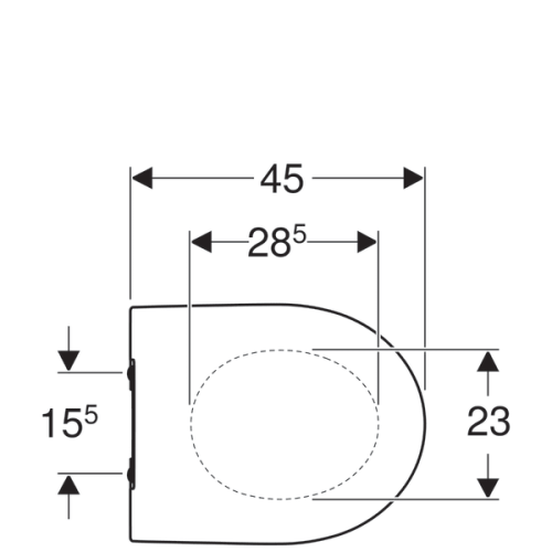 Deska WC GEBERIT ICON SLIM wolnoopadająca, biała 574950000