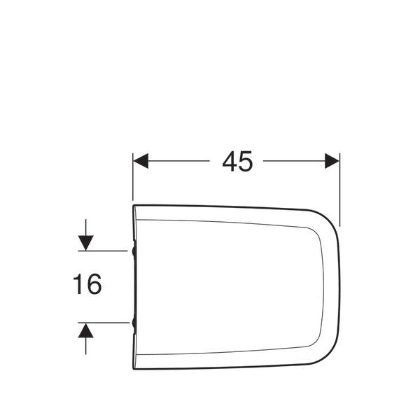 Deska WC GEBERIT ICON SQUARE wolnoopadająca, biała 500.837.01.1