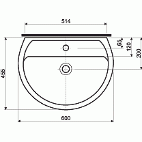 Umywalka KOŁO REKORD 60×45,5 biała K91160000