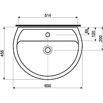 Umywalka KOŁO REKORD 60×45,5 biała K91160000