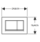Przycisk spłukujący GEBERIT SIGMA 30 czarny/czarny mat 115.883.DW.1