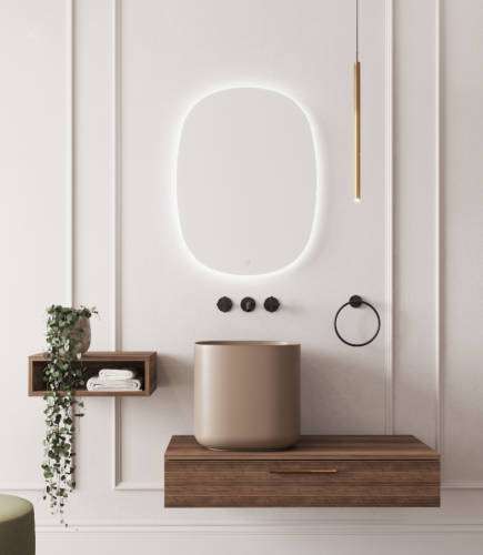 Lustro HOZZE MALMO 60x80cm z podświetleniem LED i matą grzewczą 500-014