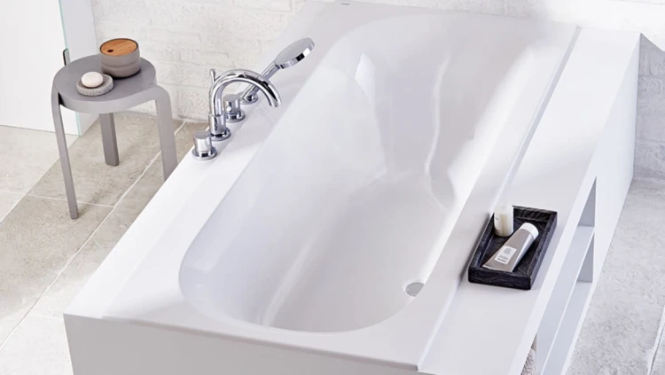 Wanna prostokątna GEBERIT SOANA SLIM Duo 170x75cm, biała 554.003.01.1