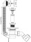 Syfon wannowy McALPINE click-clack, biały HC2600CL-WH