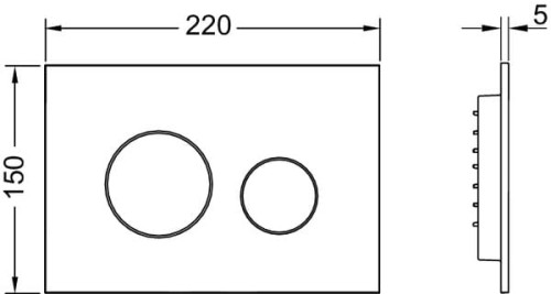 Przycisk spłukujący TECE LOOP biały/chrom 9240927