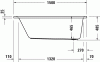 Wanna prostokątna DURAVIT D-NEO 150x75cm, biała 700471000000000