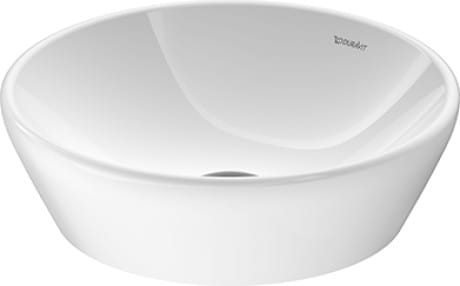 Umywalka nablatowa DURAVIT D-NEO fi 40cm, bez przelewu, biały 2371400070