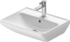 Umywalka ścienna DURAVIT D-NEO 55x44cm, z otworem, z przelewem, biały 2366550000