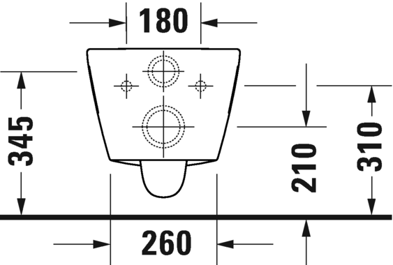 Miska wisząca DURAVIT D-NEO 54x36cm rimless biały 2578090000