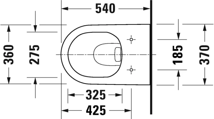 Miska wisząca DURAVIT D-NEO 54x36cm rimless biały 2578090000