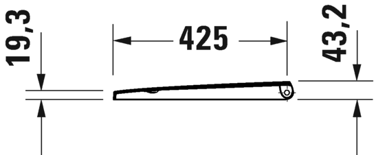 Deska WC DURAVIT D-NEO, biały 0021610000