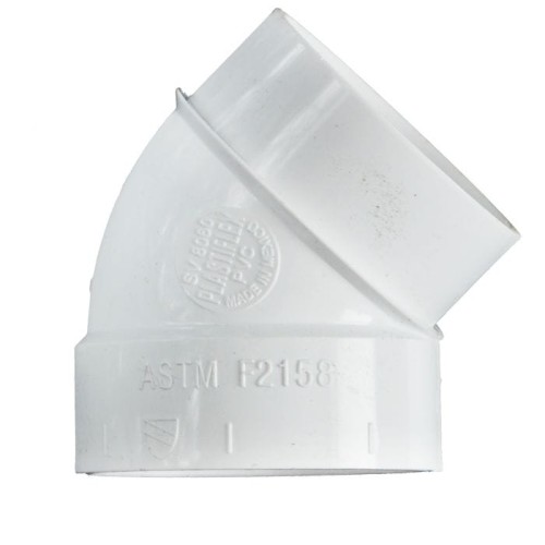Łuk nyplowy VITECO 45° PVC2 do instalacji odkurzacza V1D8SV8060