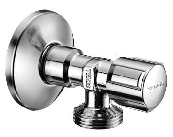 Zawór SCHELL COMFORT grzybkowy 1/2 x 3/4 kątowy chrom ( pralka ) 033000699