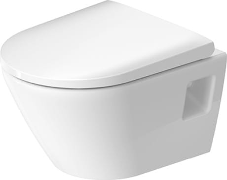 Miska wisząca DURAVIT D-NEO Compact 48x36cm Rimless + deska wolnoopadająca, biały 45870900A1
