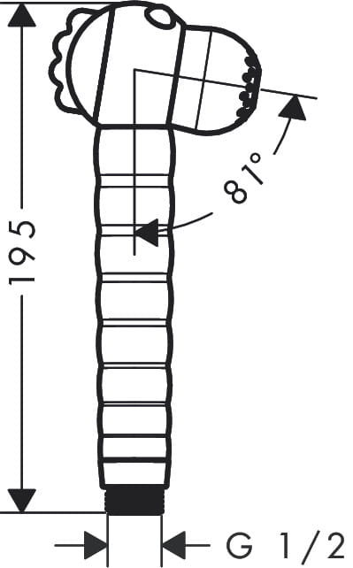 Słuchawka natryskowa  HANSGROHE JOCOLINO 2jet dla dzieci, Zebra 28787640