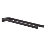 Wieszak na ręcznik HANSGROHE ADDSTORIS 445mm, podwójny, czarny mat 41770670