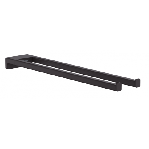 Wieszak na ręcznik HANSGROHE ADDSTORIS 445mm, podwójny, czarny mat 41770670