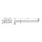 Wieszak na ręcznik HANSGROHE ADDSTORIS 445mm, podwójny, czarny mat 41770670