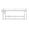 Wieszak na ręcznik HANSGROHE ADDSTORIS 648mm, podwójny, czarny mat 41743670