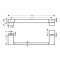 Uchwyt do drzwi natryskowych HANSGROHE ADDSTORIS 398mm, czarny mat 41759670