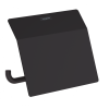 Uchwyt na papier HANSGROHE ADDSTORIS, z klapką, czarny mat 41753670