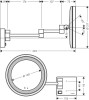 Lusterko kosmetyczne HANSGROHE ADDSTORIS LED, chrom 41790000