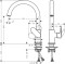 Bateria kuchenna HANSGROHE VERNIS BLEND M35 chrom 71870000