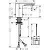 Bateria umywalkowa HANSGROHE VERNIS BLEND 100 bezdotykowa, 6V, chrom 71502000