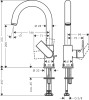 Bateria umywalkowa HANSGROHE VERNIS SHAPE 200 chrom 71564000