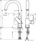 Bateria umywalkowa HANSGROHE VERNIS SHAPE 200 chrom 71564000