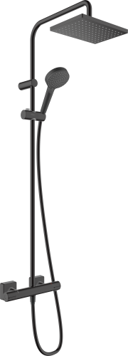Komplet prysznicowy HANSGROHE VERNIS SHAPE 200 z termostatem, czarny mat 26286670