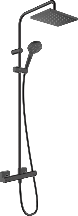 Komplet prysznicowy HANSGROHE VERNIS SHAPE 200 z termostatem, czarny mat 26286670
