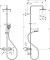 Komplet prysznicowy HANSGROHE VERNIS SHAPE 200 z termostatem, czarny mat 26286670