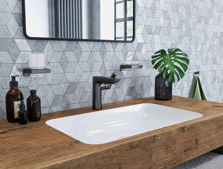 Bateria umywalkowa HANSGROHE TALIS E 150 NEW czarny mat 71754670