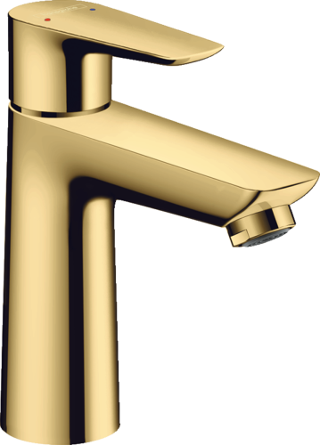 Bateria umywalkowa HANSGROHE TALIS E  110 bez korka, złoty polerowany 71712990