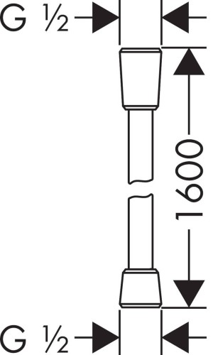 Wąż prysznicowy HANSGROHE ISIFLEX 160cm brąz szczotkowany 28276140