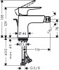 Bateria bidetowa HANSGROHE TALIS E brąz szczotkowany 71720140